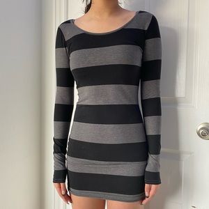 Striped mini dress